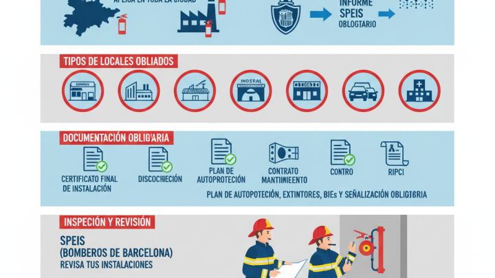 Protección contra incendios en Barcelona: normativa esencial para tramitar tu licencia