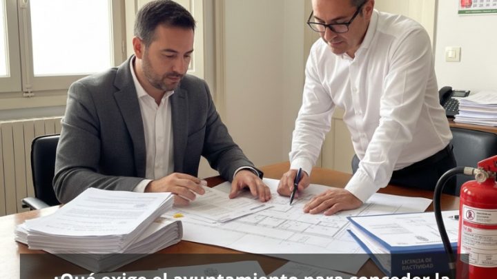 ¿Qué exige el ayuntamiento para conceder la licencia de actividad respecto a ignifugaciones?